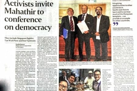 The most important things that Tun Mahathir brought about through the victory is this positiveness and aspiration for a freer Society