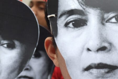 Aung San Suu Kyi at the International Court of Justice KRSEA