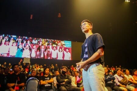 Future Forward Party leader Thanathorn Juangroongruangkit at Rally