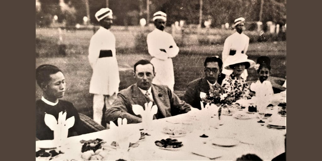 Aung San and MA Rashid who were Vice President and President of Rangoon U Students Union with the British governor Sir Dorman Smith in 1930s FORSEA