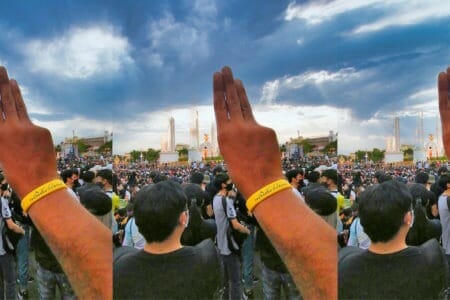 Thailand Student Protest Democracy Monument