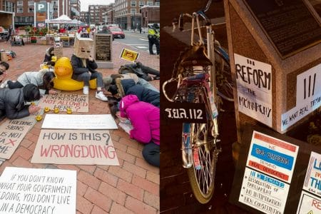 Young Thais protest in Boston USA